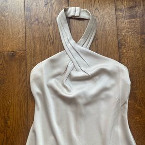 BHLDN RUBY SATIN CHARMEUSE DRESS